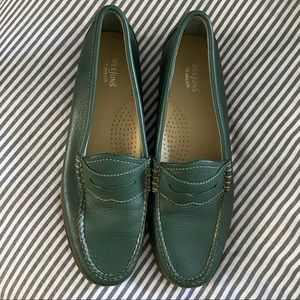 Like new green Weejun Loafers